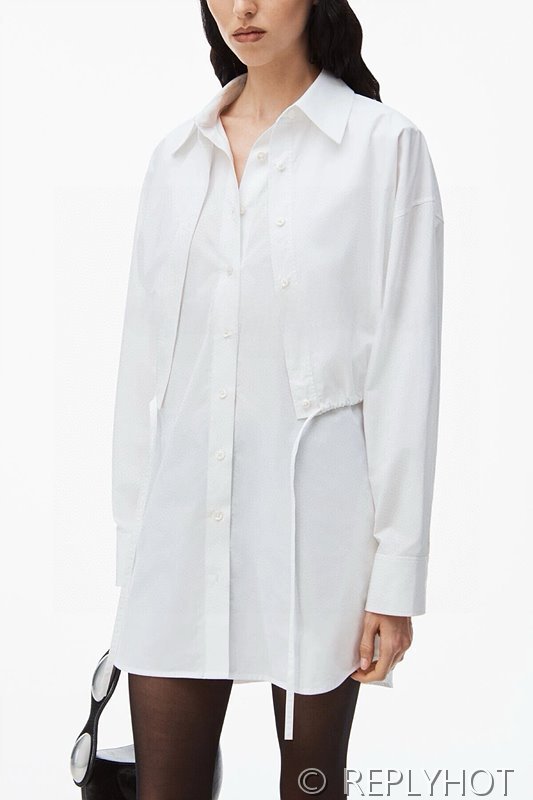 알렉산더왕 페이크 투피스 셔츠 드레스