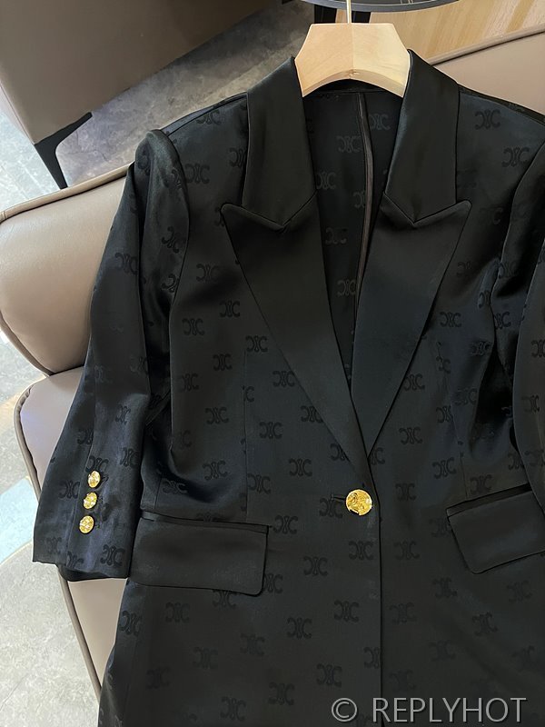 셀린느 자카드 패브릭 수트 세트