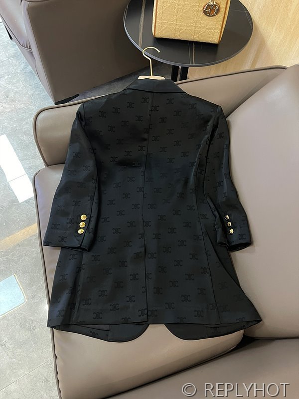 셀린느 자카드 패브릭 수트 세트