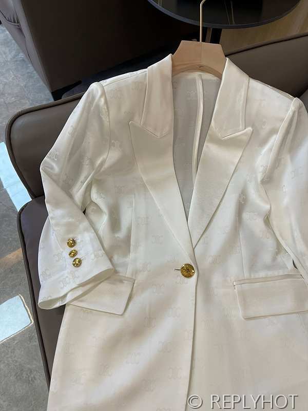 셀린느 자카드 패브릭 수트 세트