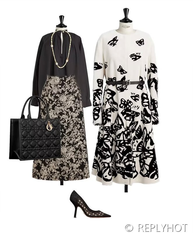 디올 클래식 스트레이트 투피스 자켓