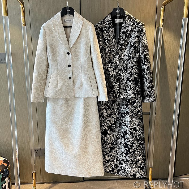 디올 클래식 스트레이트 투피스 자켓