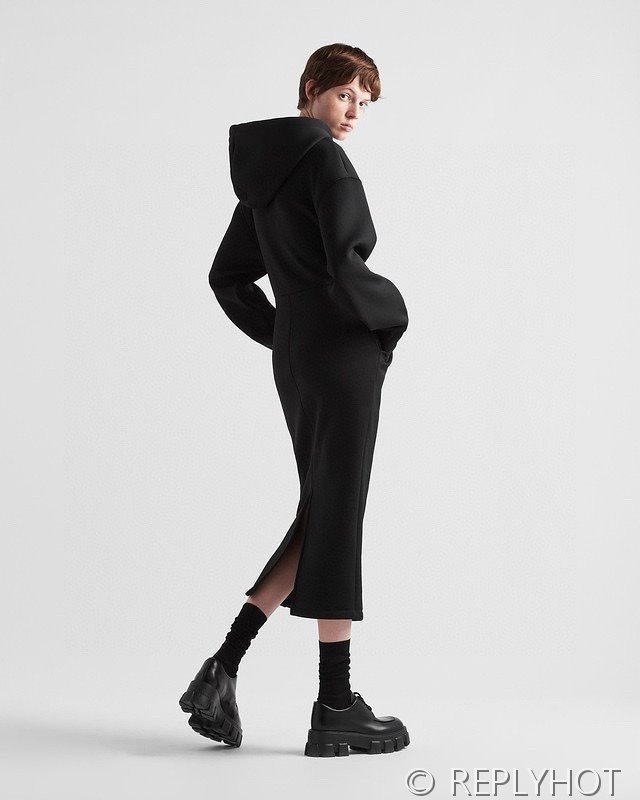 프라다 Cotton fleece dress [매장가 590만원대]