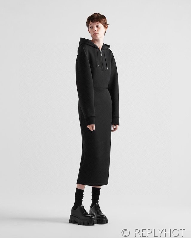 프라다 Cotton fleece dress [매장가 590만원대]