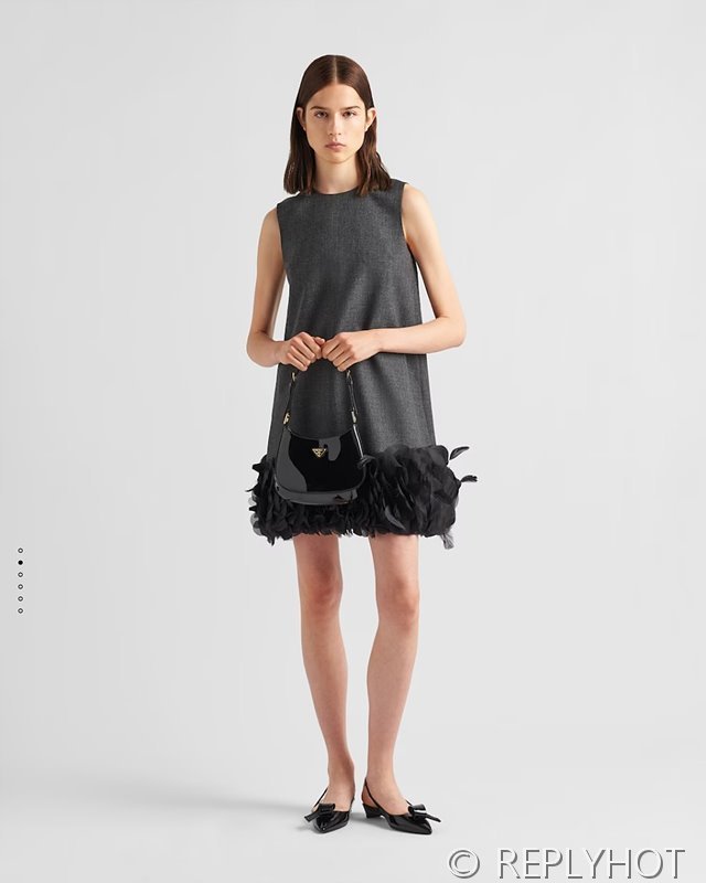 프라다 자수 울 미니드레스 [매장가 860만원대]