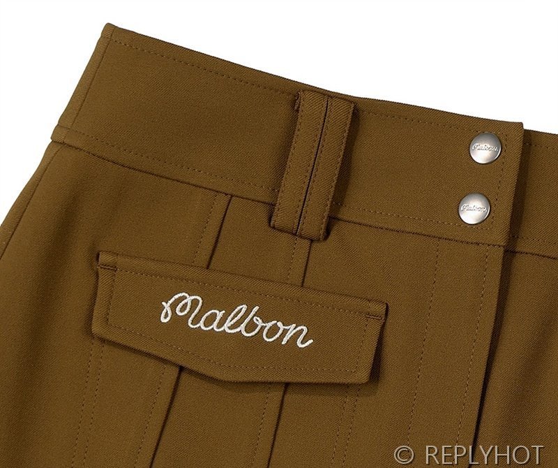 말본 Malbon 여성 플리츠 카고 스커트 / 2컬러