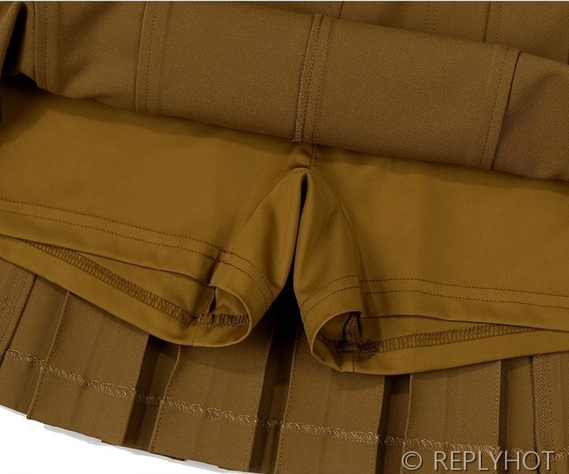 말본 Malbon 여성 플리츠 카고 스커트 / 2컬러