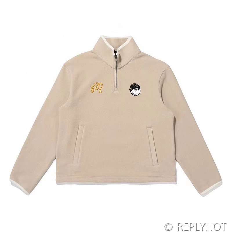 말본 Malbon 여성 위자드 플리스 하프집업 티셔츠 / 2컬러