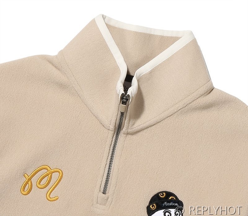 말본 Malbon 여성 위자드 플리스 하프집업 티셔츠 / 2컬러