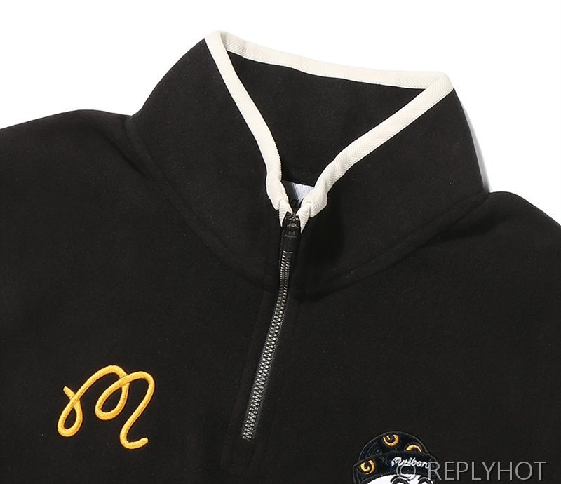 말본 Malbon 여성 위자드 플리스 하프집업 티셔츠 / 2컬러