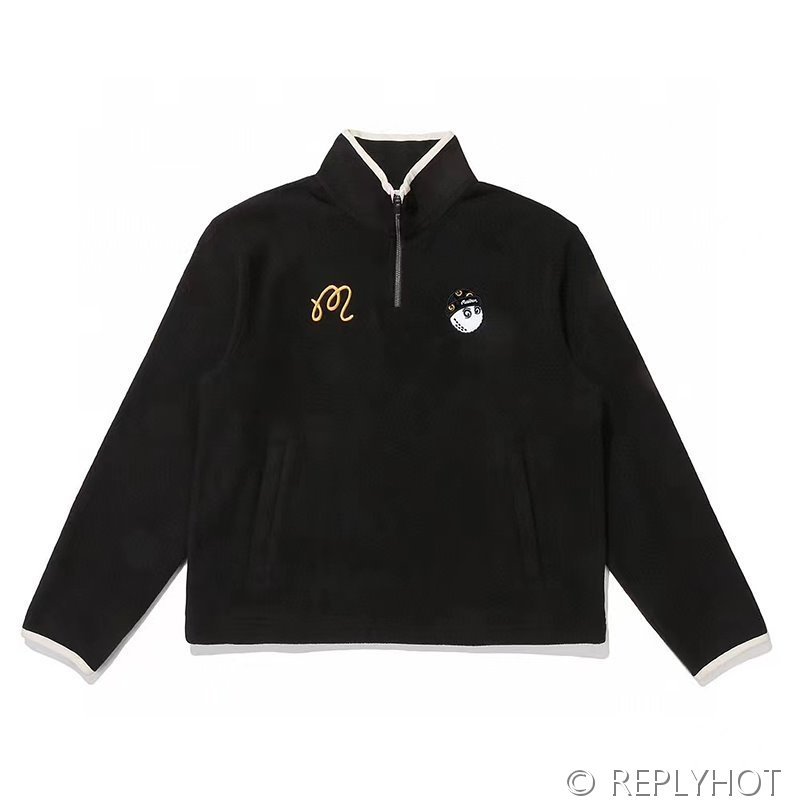 말본 Malbon 여성 위자드 플리스 하프집업 티셔츠 / 2컬러