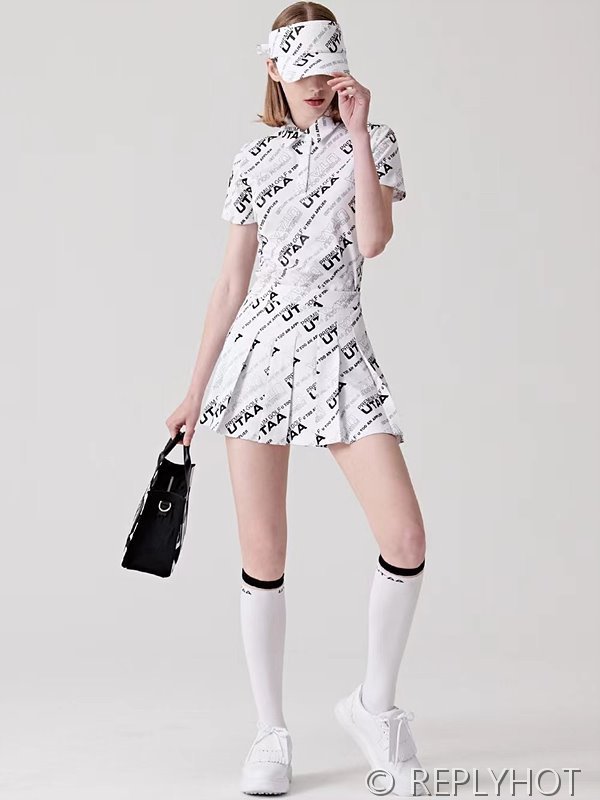 유타 여성 골프 로고 투피스 2color