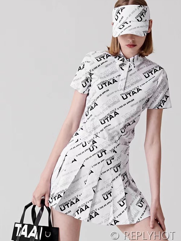 유타 여성 골프 로고 투피스 2color