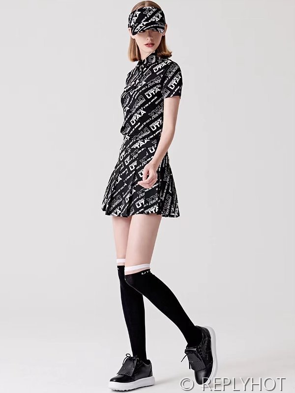 유타 여성 골프 로고 투피스 2color