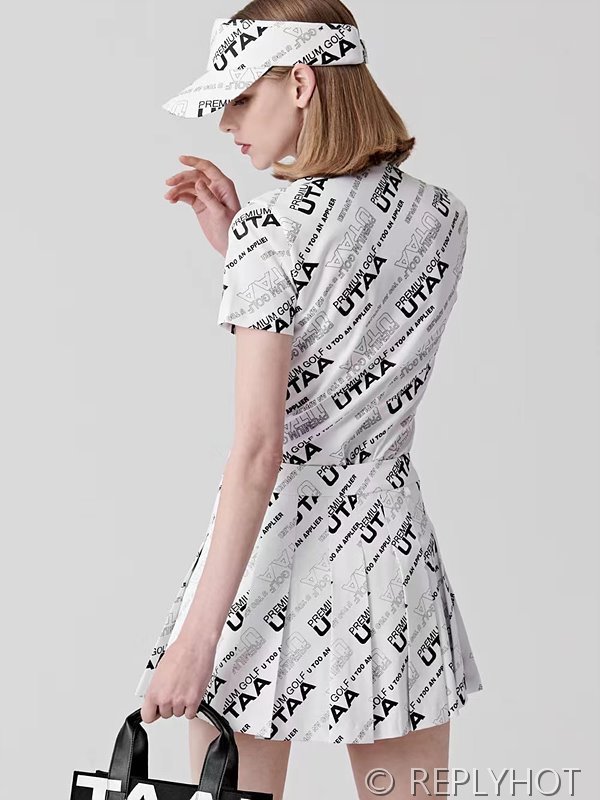 유타 여성 골프 로고 투피스 2color