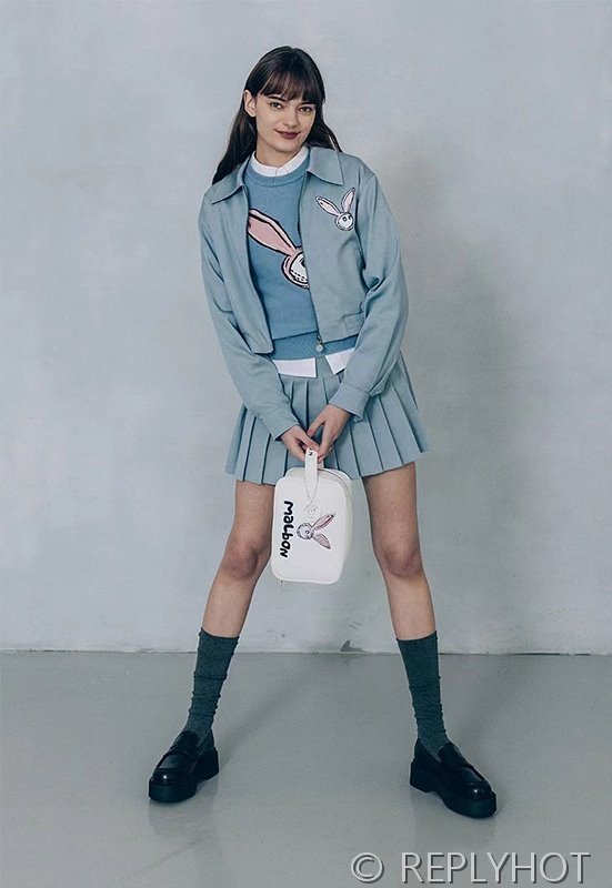 말본 플리츠스커트