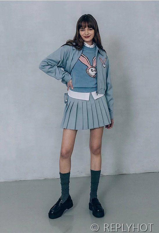 말본 플리츠스커트