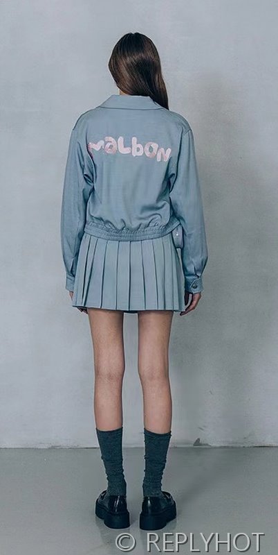 말본 플리츠스커트