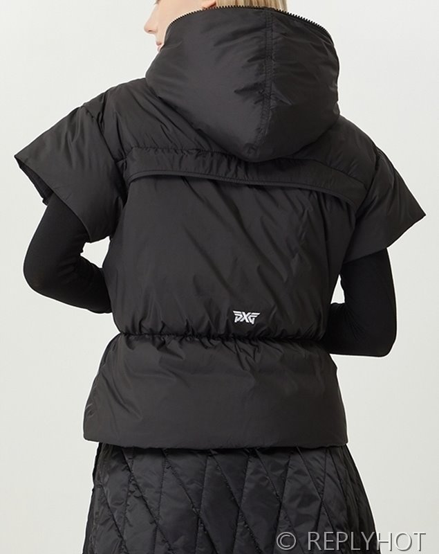 숏 슬리브 다운 베스트 패딩조끼