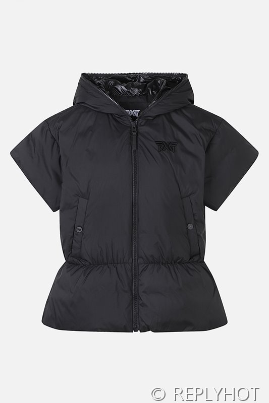 숏 슬리브 다운 베스트 패딩조끼