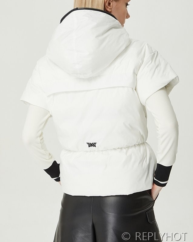 숏 슬리브 다운 베스트 패딩조끼