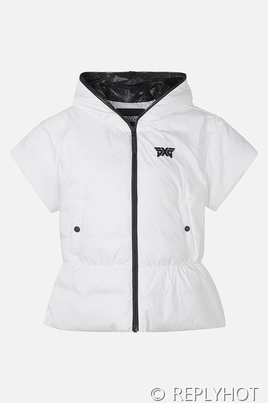 숏 슬리브 다운 베스트 패딩조끼