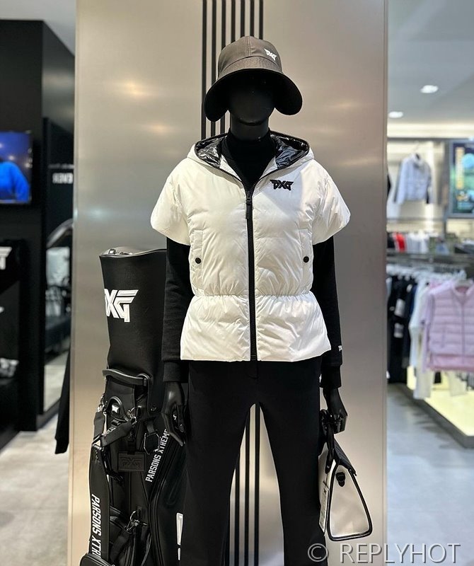 숏 슬리브 다운 베스트 패딩조끼