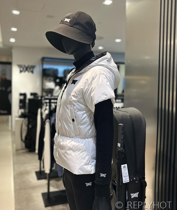 숏 슬리브 다운 베스트 패딩조끼