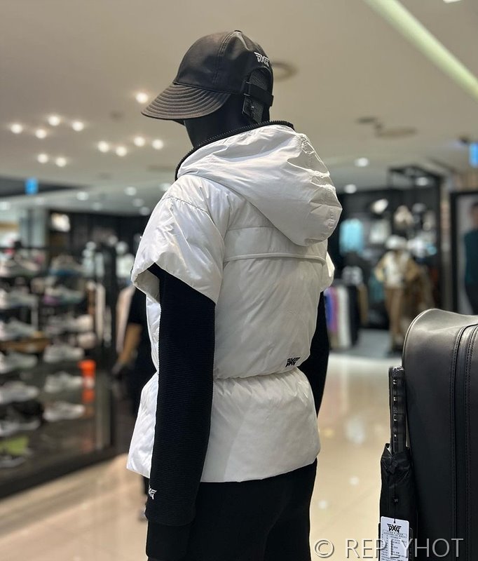 숏 슬리브 다운 베스트 패딩조끼