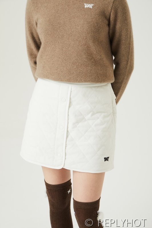 PXG 다이아 퀄팅 패딩 스커트