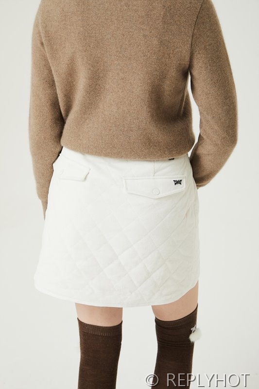 PXG 다이아 퀄팅 패딩 스커트