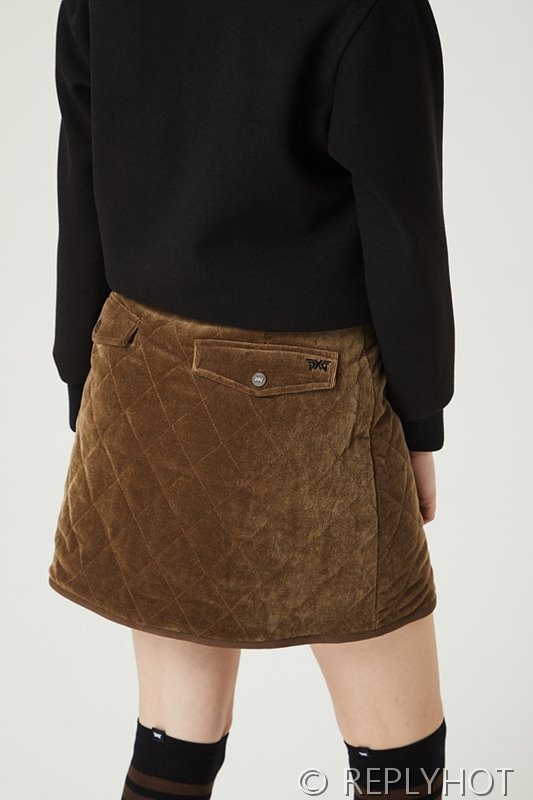 PXG 다이아 퀄팅 패딩 스커트