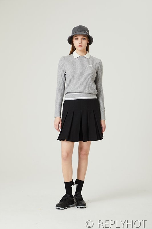 PXG 여성 케이블 니트 스웨터