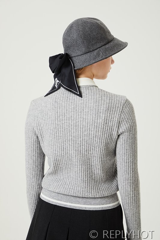 PXG 여성 케이블 니트 스웨터