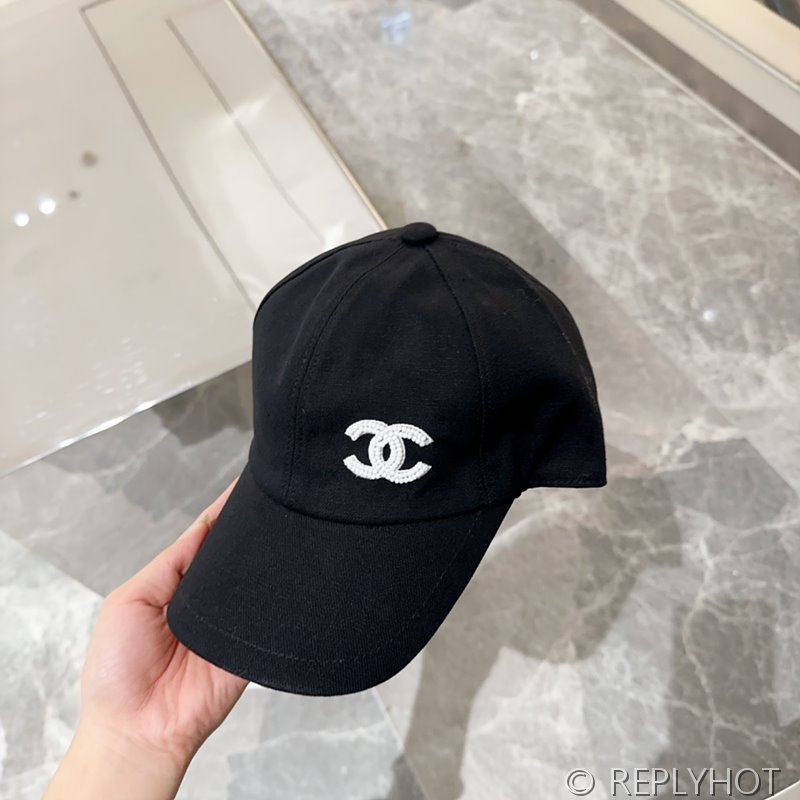 샤넬 코튼 글래스펄 볼캡 [매장가 200만원대]