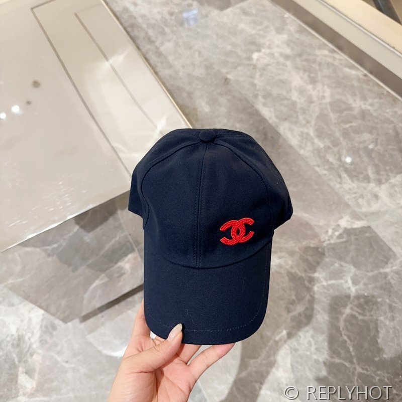 샤넬 코튼 글래스펄 볼캡 [매장가 200만원대]