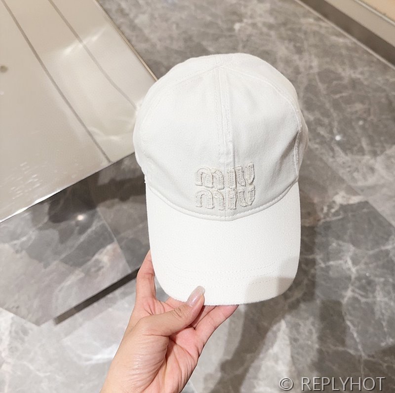 미우미우 워싱 데님 캡 모자 3color [매장가 89만원대]