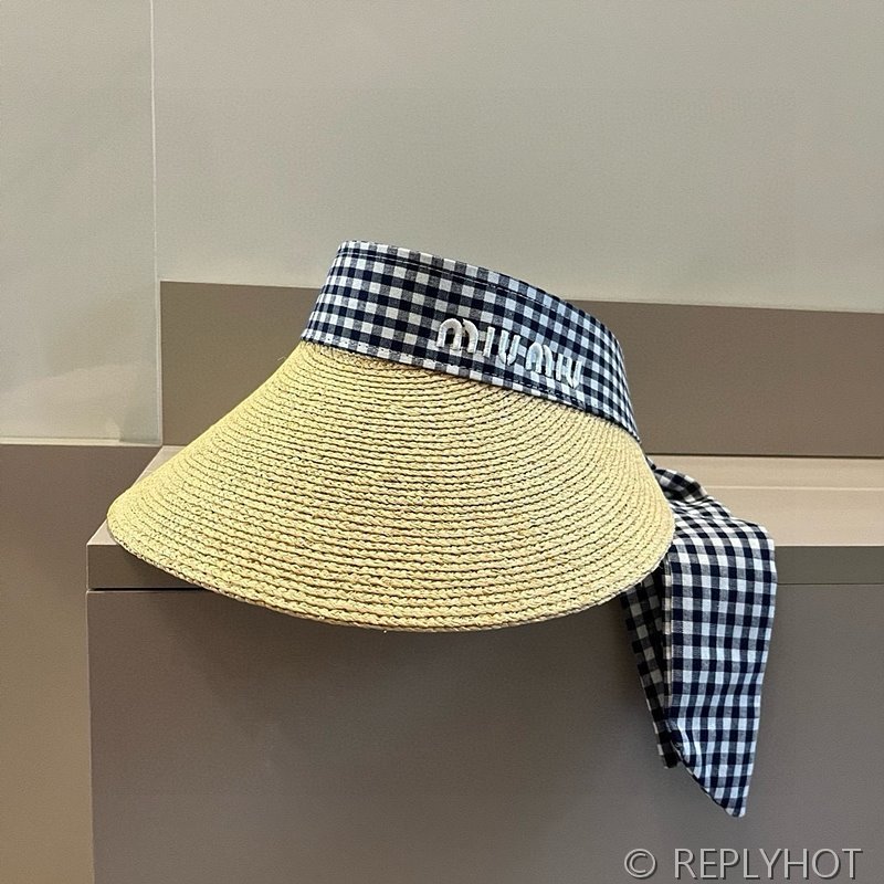 미우미우 라피아 바이저 2F8I 5HV012 2color [매장가 79만원대]