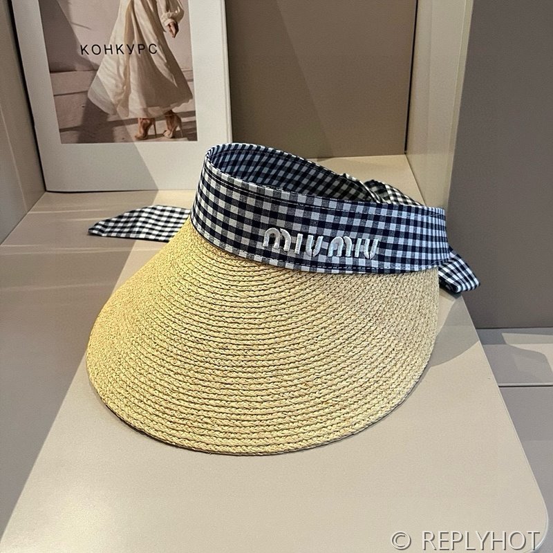 미우미우 라피아 바이저 2F8I 5HV012 2color [매장가 79만원대]