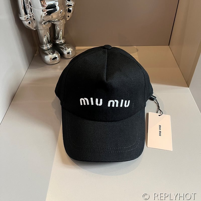 미우미우 드릴 베이스볼 캡 [매장가 69만원대]