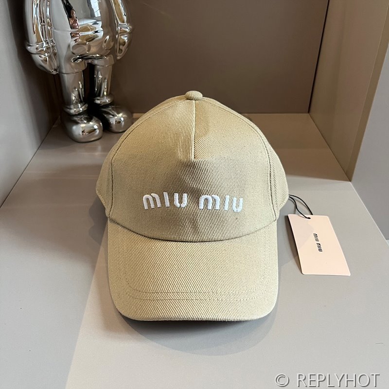 미우미우 드릴 베이스볼 캡 [매장가 69만원대]