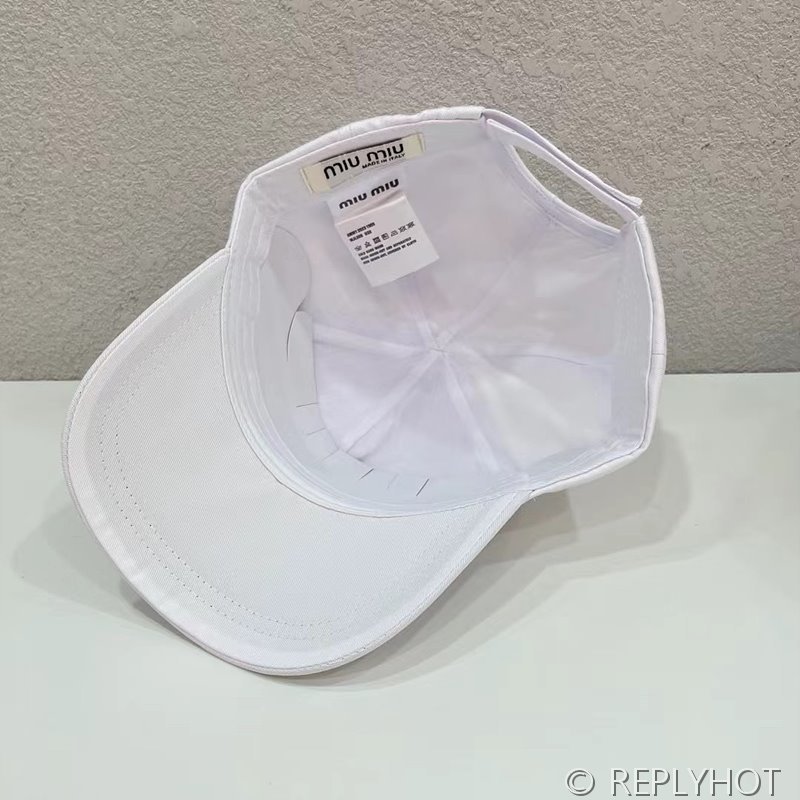 미우미우 드릴 베이스볼 캡 2color [매장가 69만원대]