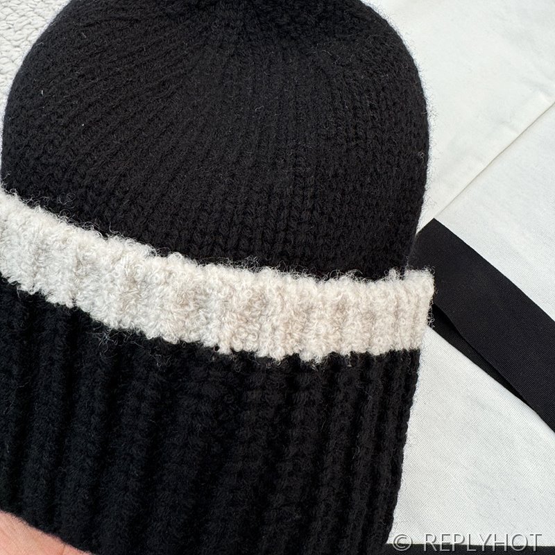 샤넬 울 니트 비니