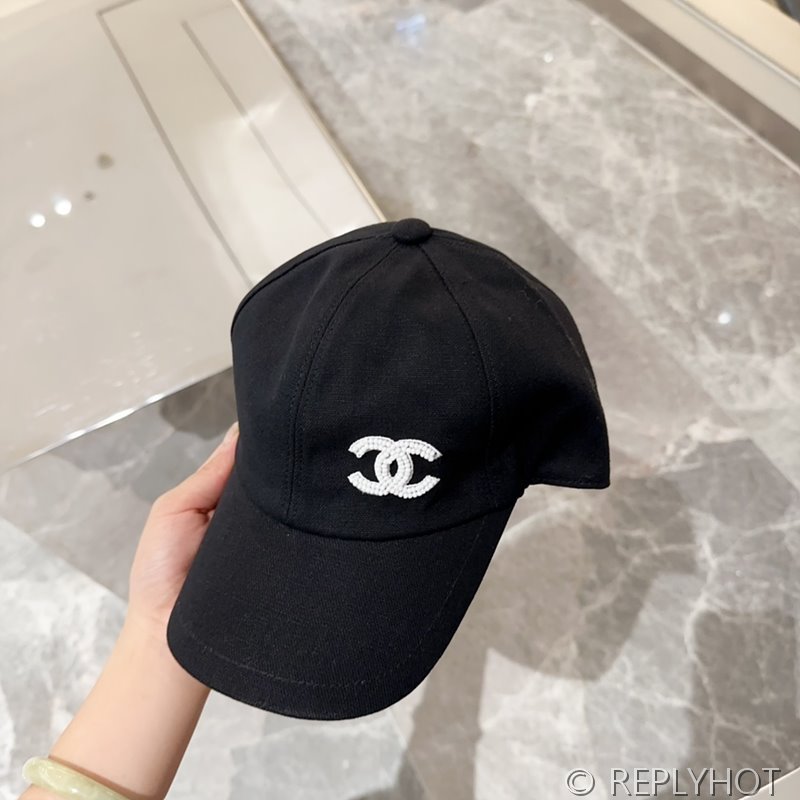 샤넬 코튼 글래스펄 볼캡 [매장가 200만원대]