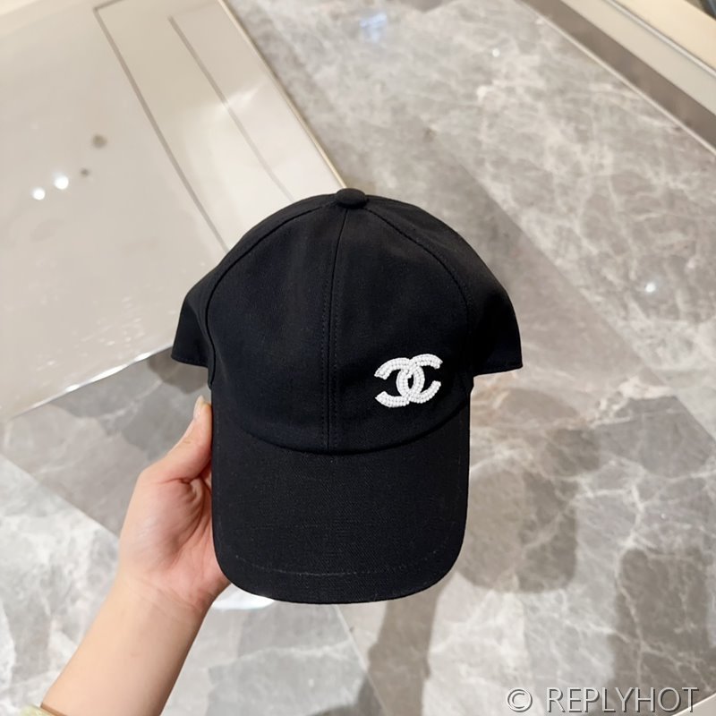 샤넬 코튼 글래스펄 볼캡 [매장가 200만원대]