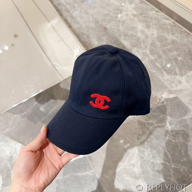 샤넬 코튼 글래스펄 볼캡 [매장가 200만원대]