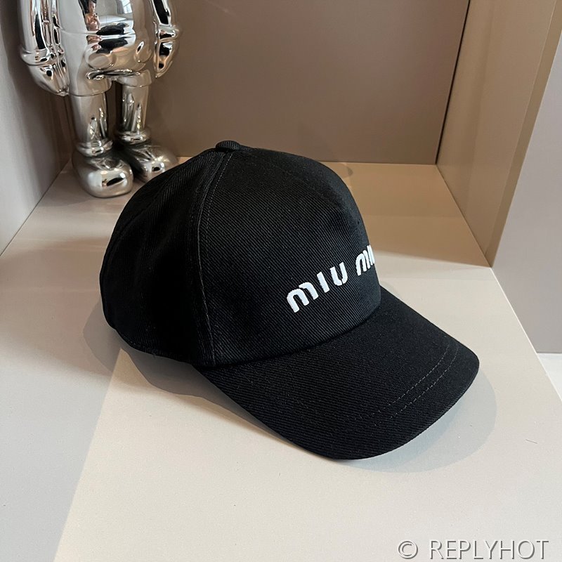 미우미우 드릴 베이스볼 캡 [매장가 69만원대]