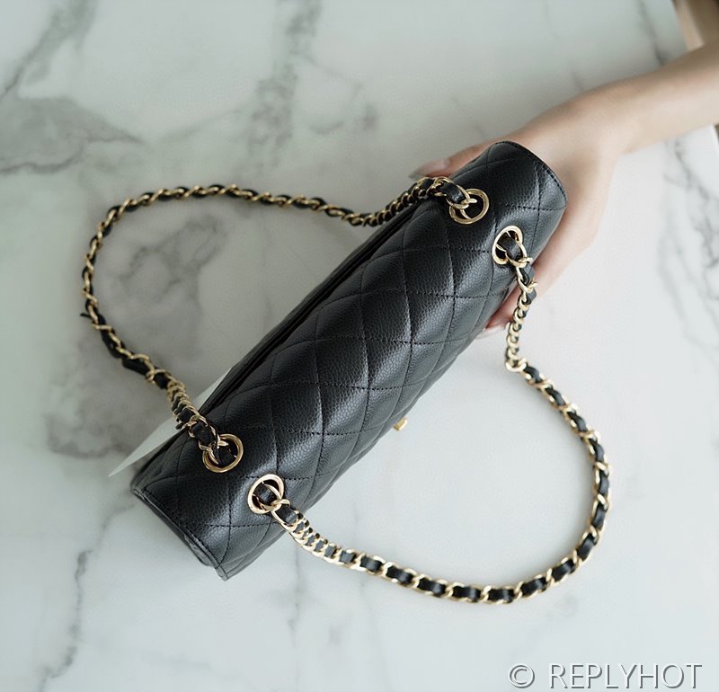 [하이엔드급] 샤넬 클래식 미디엄 카프스킨 골드메탈 블랙 [매장가 1450만원대]