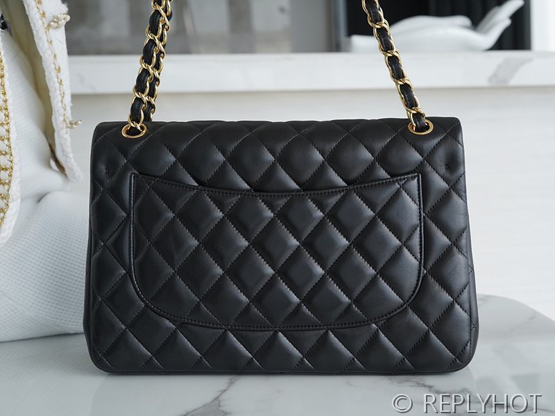 [하이엔드급] 샤넬 클래식 라지 램스킨 골드메탈 블랙 [매장가 1570만원대]
