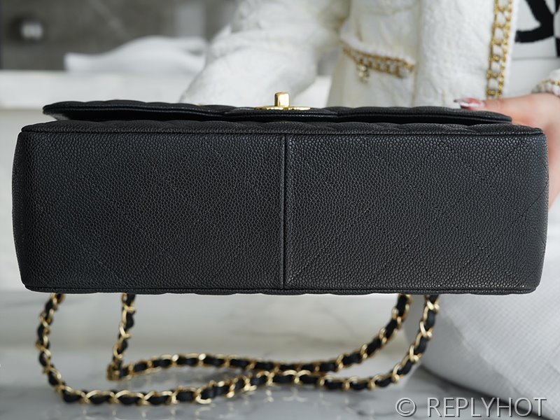 [하이엔드급] 샤넬 클래식 라지 카프스킨 골드메탈 블랙 [매장가 1570만원대]
